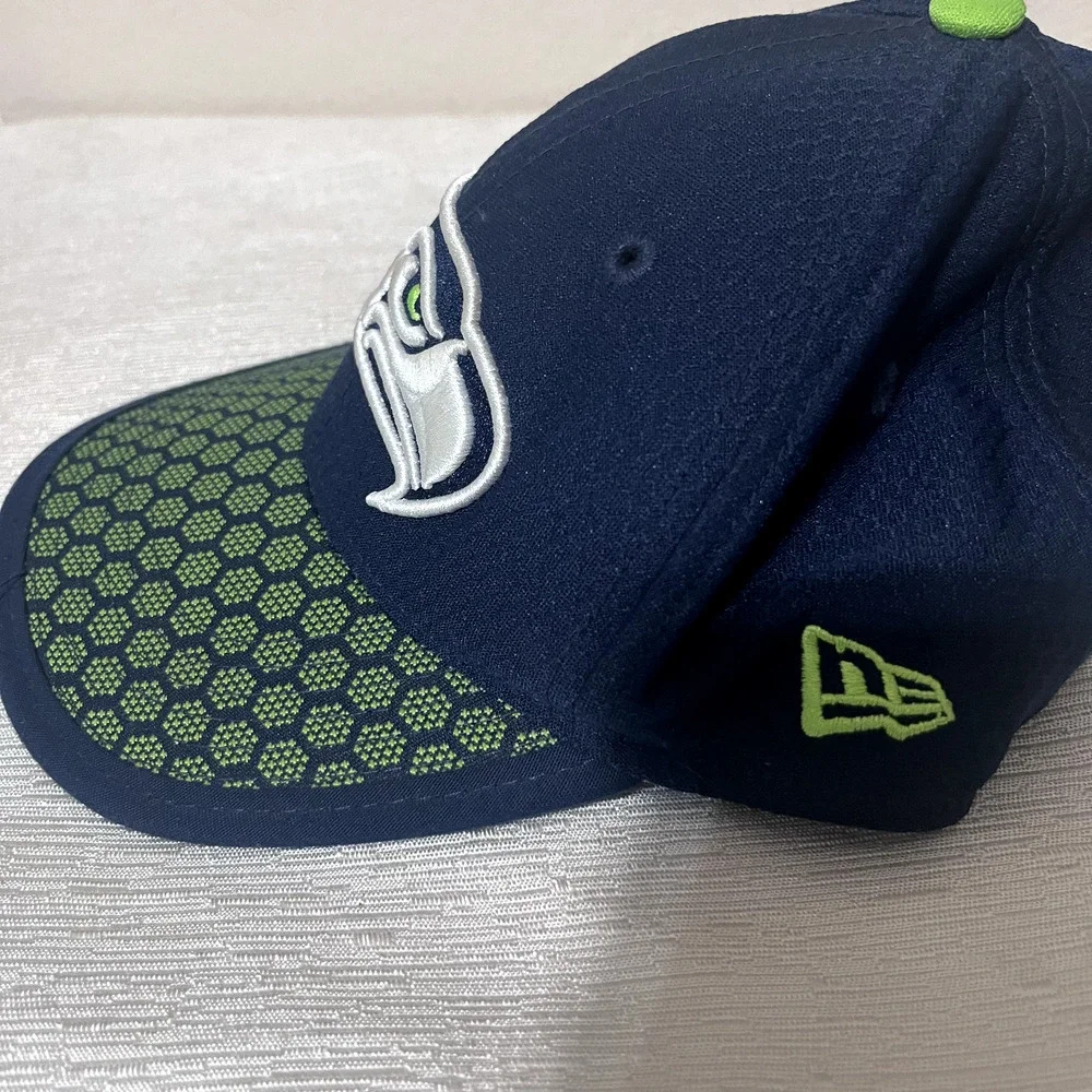 Seattle Seahawks Hat Cap New Era NFL Blue Green One Size Youth Kids 39 Thirty